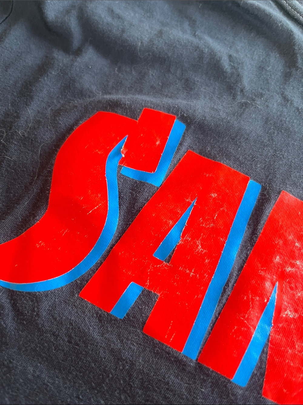 Sandro Navy T‑Shirt with Red Logo (Size 1) - Picture 5 of 10